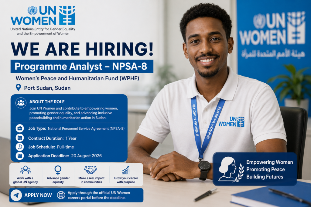 UN Women Jobs in Sudan 2026 | Project Management Specialist
