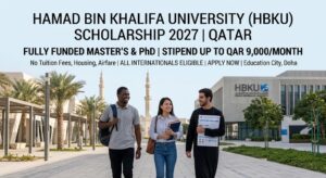Hamad Bin Khalifa University Scholarship 2027 in Qatar